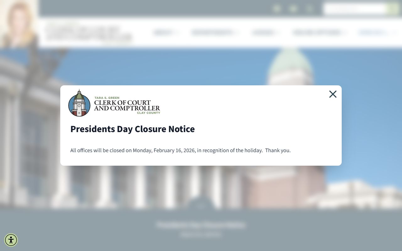 Clay County Divorce Decree source screenshot