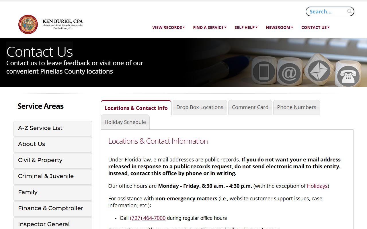 Pinellas County Divorce Decree source screenshot