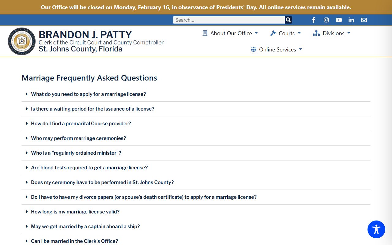 St Johns County Divorce Decree source screenshot